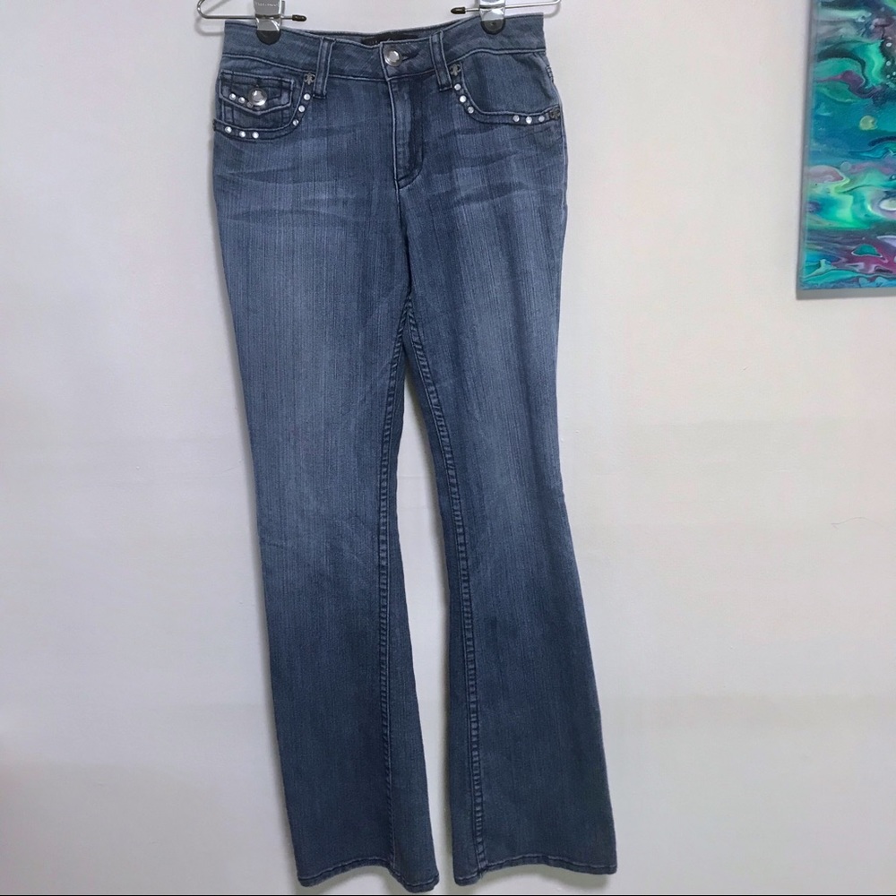 Cache Contour Collection jeans Embellished strass